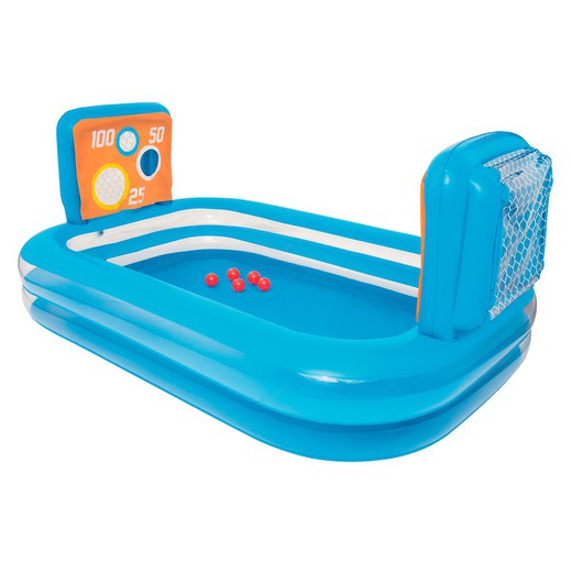 Uppblåsbar pool för barn med två mål Bestway Skill Shot 237x152x94 cm