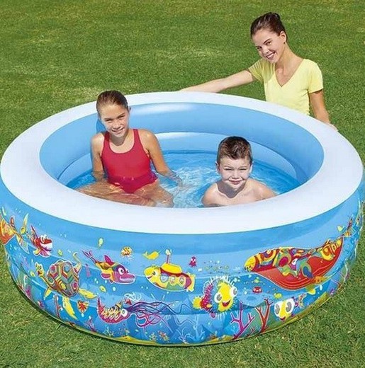 Piscina infantil Acuario 196x53 cm