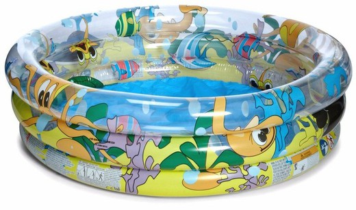 Piscina infantil color coral de 102x25cm