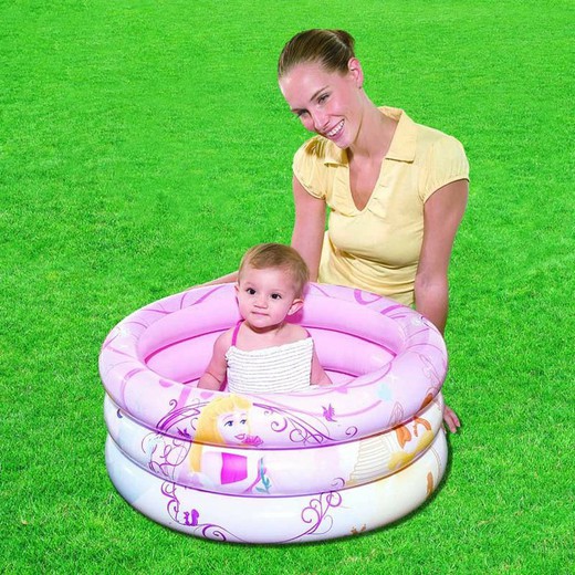 Opblaasbaar kinderzwembad 3 ringen Licenties Prinsessen 70x30cm voor kinderen +18 maanden. Bestway