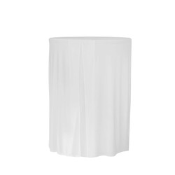 Housse lisse pour table de cocktail Zown blanc 81,3 x 110 cm