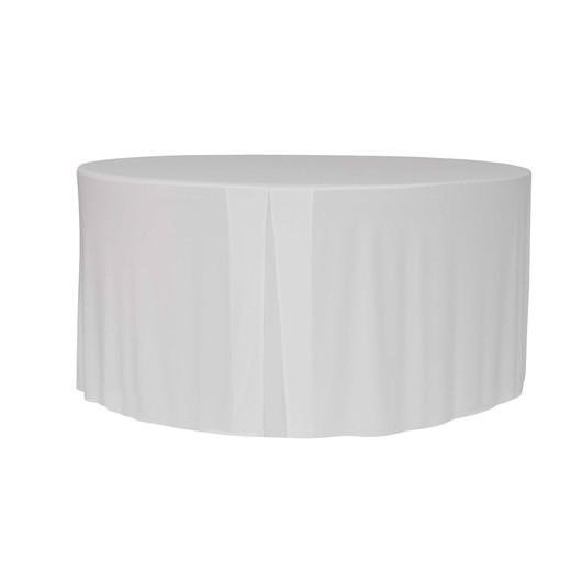 Housse de table ronde Zown Planet 160 blanc 160 x 74,3 cm