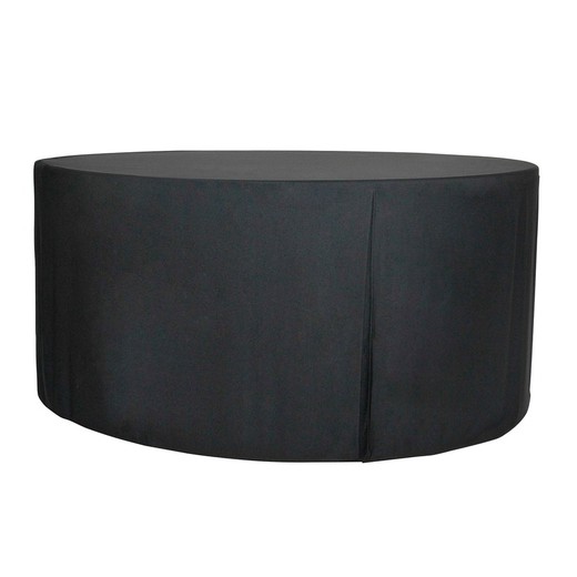 Glatte Abdeckung für runden Tisch Planet 180 schwarz 180,3 x 74,3 cm
