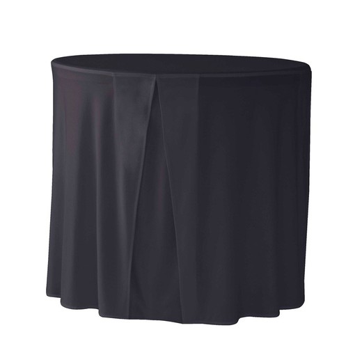 Housse de table ronde Zown Praxis 80 noir 81,3 x 74,3 cm