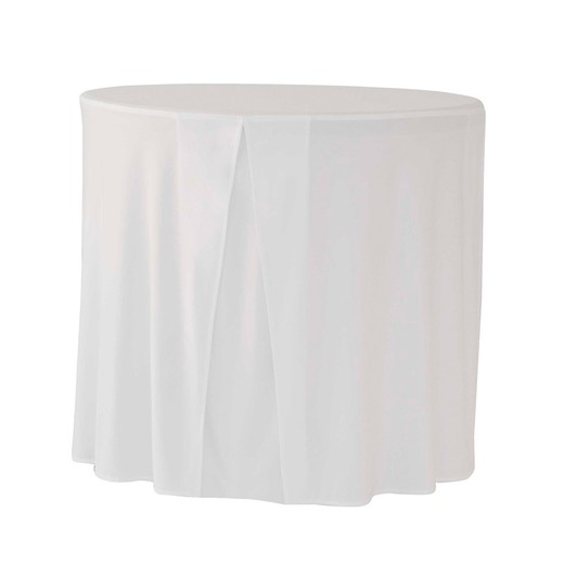 Housse de table ronde Zown Praxis blanc 80 81,3 x 74,3 cm