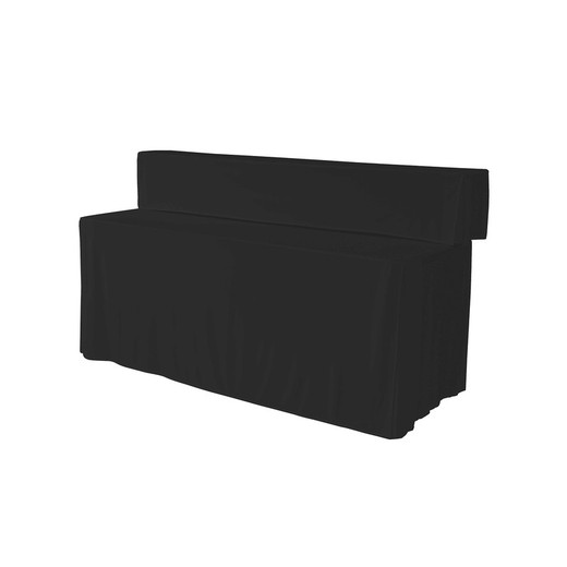 Couvercle lisse pour table de buffet Zown noir 183,3x75,2x74cm