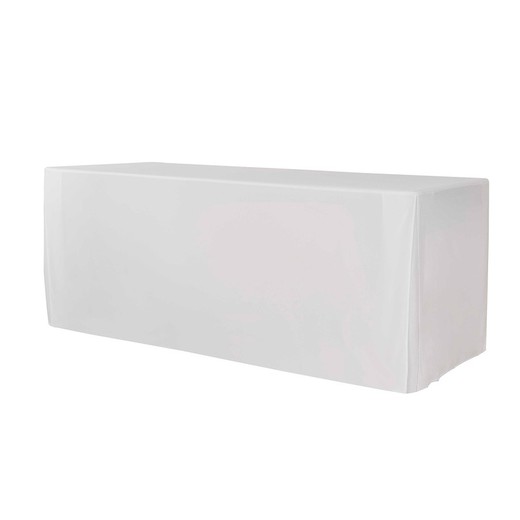 Funda lisa para mesa Zown XL150 blanco 152,4x76,2x74,3cm
