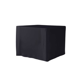 Housse de table carrée noire modèle: Plain XXL3