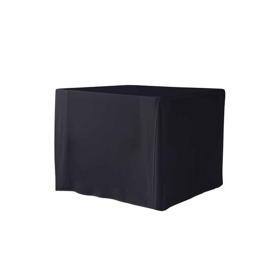 Modelo de capa de mesa quadrada preta: Plain XXL3