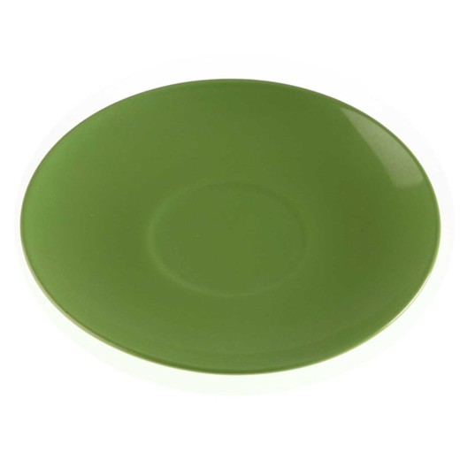 Assiette IKAS en grès vert