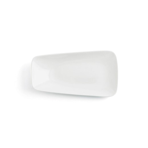 Ariane Vital Rectangular White Ceramic Flat Plate (24 x 13 cm)