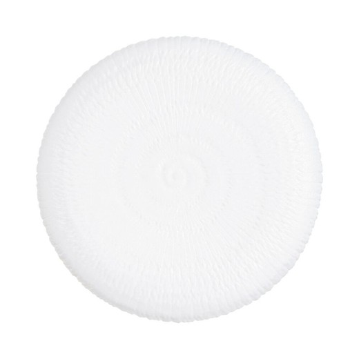 Luminarc Ammonite White Glass Dinner Plate (Ø 26 cm)