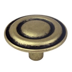 Pomello da 33 mm. Vecchio hardware in pelle Nesu