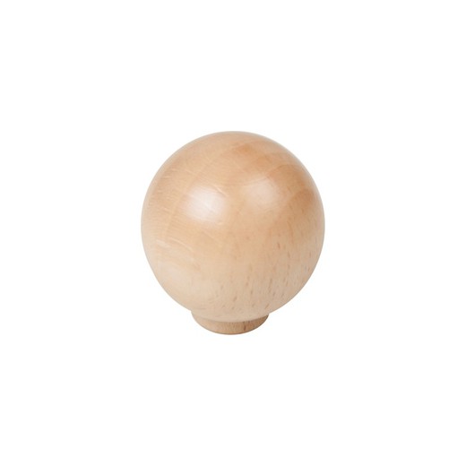 Knob 30 Beech Natural Lacquer Herrajes Nesu