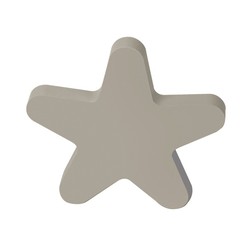 Star knob 68 mm. Gray Lacquered Wood Hardware Nesu