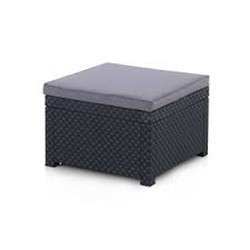 Pouf Md Diva Coussin anthracite inclus 57 x 57 x 39 cm