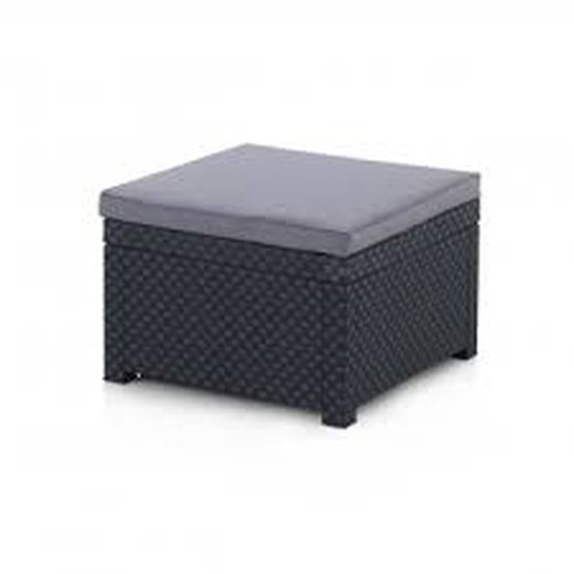 Pouf Md Diva Anthracite cushion included 57 x 57 x 39 cm