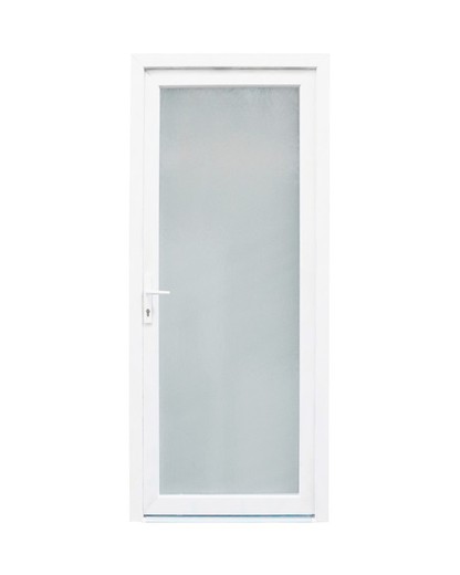 Puerta exterior de PVC 2000x800 con apertura derecha Sevilla cristal translucido