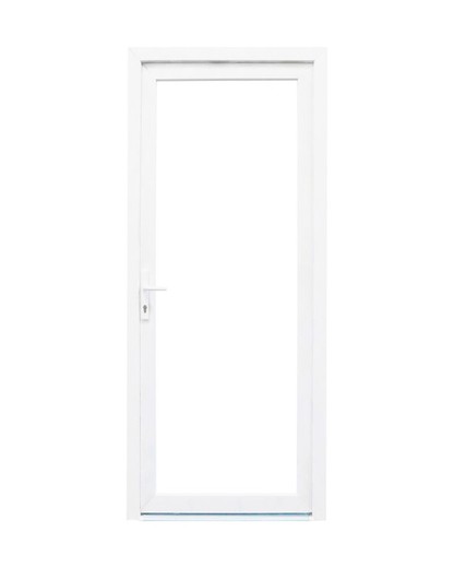 Puerta exterior de PVC 2000x800 con apertura derecha Sevilla cristal transparente