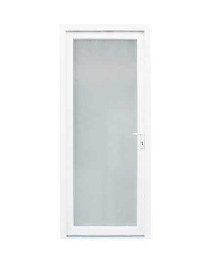 Puerta exterior de PVC 2000x800 con apertura izquierda Sevilla cristal translucido