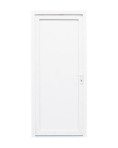 Porte extérieure PVC 2000x800 avec panneau Séville ouverture à gauche sans judas