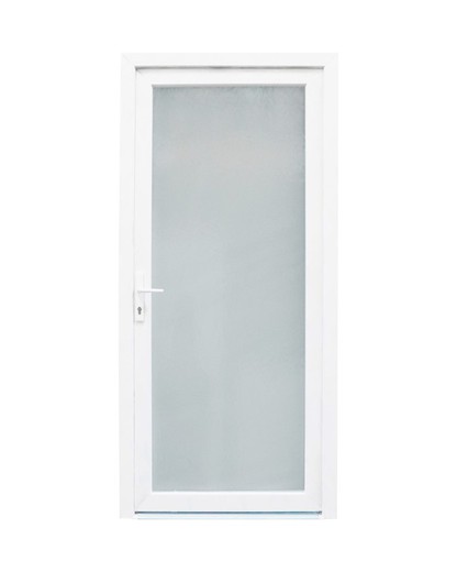 Puerta exterior de PVC 2000x900 con apertura derecha Sevilla cristal translucido