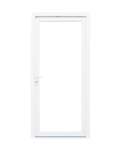 Puerta exterior de PVC 2000x900 con apertura derecha Sevilla cristal transparente