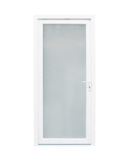 Puerta exterior de PVC 2000x900 con apertura izquierda Sevilla cristal translucido