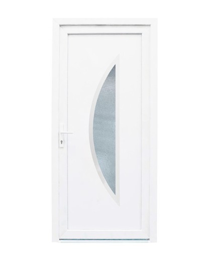 Exterior PVC door 2080x980 with right opening Cordoba