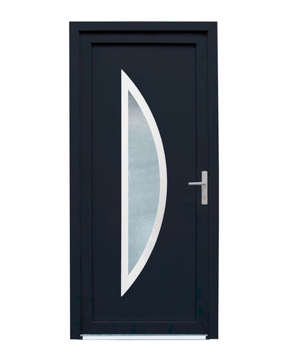 Puerta exterior de PVC 2080x980 con apertura izquierda Cordoba color antracita