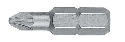 Pozidriv bit (PZ) STANDARD guide 5/16" kort