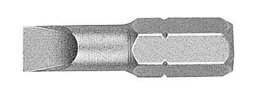 Płaskie końcówki 25 mm w perforowanym blistrze