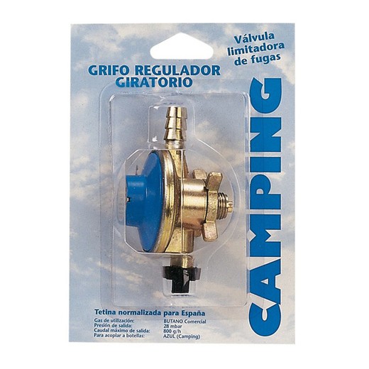 Regulador 28 grs. camping bot.azul