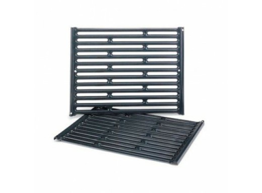 Baking grates of 2 enameled steel cooking racks for Spirit series 200 (front burner buttons)