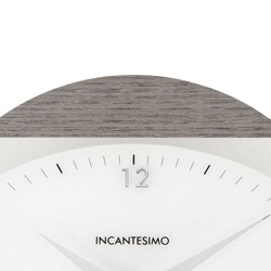 Logical wall clock in gray methacrylate, Ø32 cm