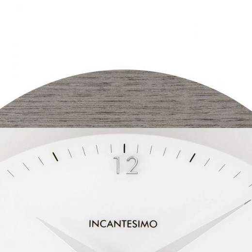 Reloj de pared Logical de metacrilato gris Ø32 cm