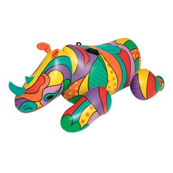 Noshörning med handtag Vuxen design Pop Art 201 x 102 cm Bestway