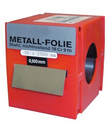 Rouleau de bande calibré 2,5 mètres x 50 mm inoxydable