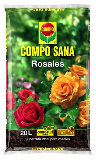 Saco turba Compo Sana Rosales 20 litros