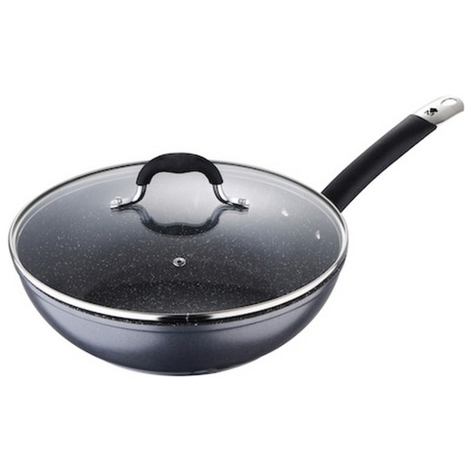 Poêle Wok Masterpro Aluminium Gris Forgé (Ø 28 cm)