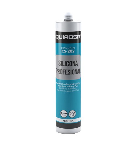 Mastic silicone professionnel Brik-Cen Cs-202 Quiadsa