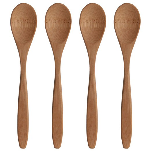 Set 4 Bamboo Spoons