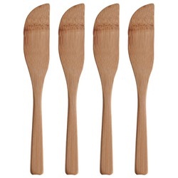 Conjunto de 4 facas de bambu