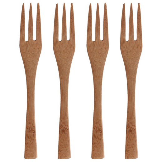Set 4 Bamboo Forks