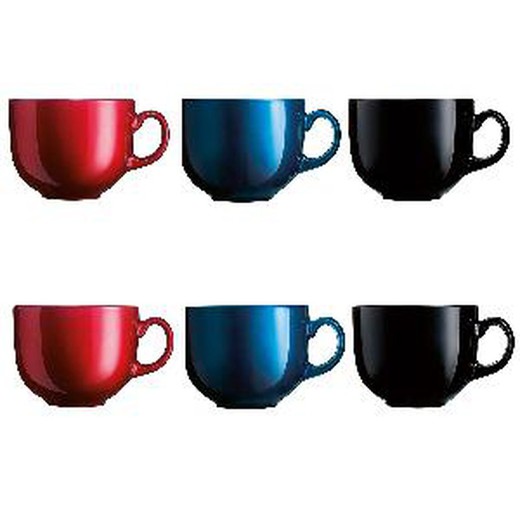 Juego de Tazas Luminarc Flashy Vidrio Colores x 3 (0,5 L) (6 pcs)