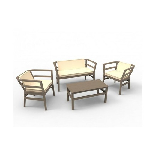Klik op Clack sofa set, twee fauteuils en Resol tafel