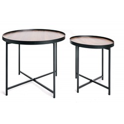 Set of 2 Stork Side Tables 60/41 cm