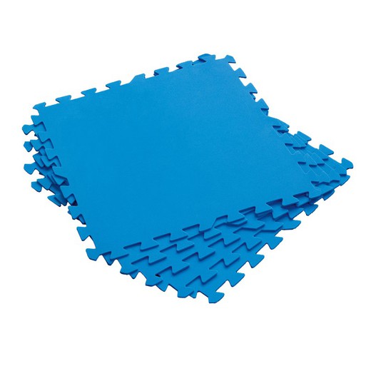 Poolmatten Schutzboden aus Gummi Bestway 9 St. 50x50 cm Blau
