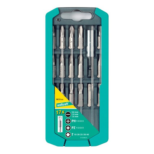 Wolfcraft 17-piece tip set