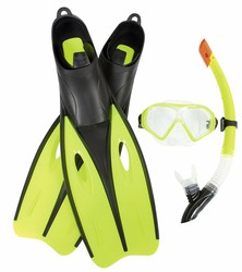 Kit de snorkel dream diver, talla aletas + tubo snorkle + mascara de buceotalla pequeña, talla aletas 38-39 colores surtidos.